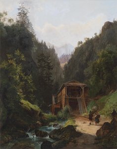 Paisaje con molino de Franz Wipplinger